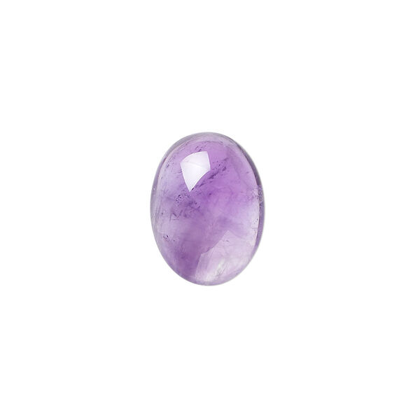 Cabochon, amethyst (natural), 16x12mm hand-cut calibrated oval, B grade, Mohs hardness 7. Sold individually. image number 0