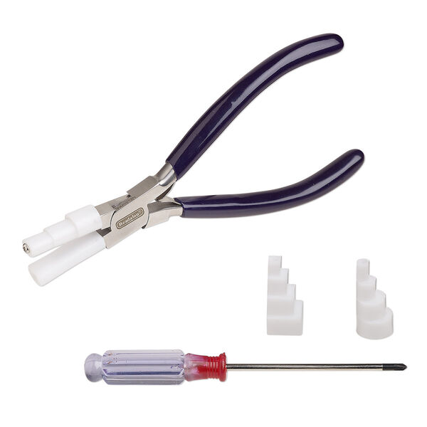Pliers, Artistic Wire®, wire-wrapping, steel / nylon / rubber, multicolored, 6-1/2 inches. Sold per 6-piece set. image number 0