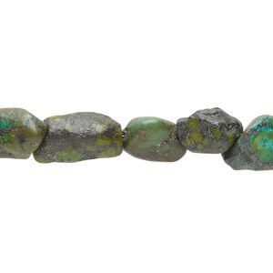 Turquoise 1pkg1, pebble bead 15 inch large