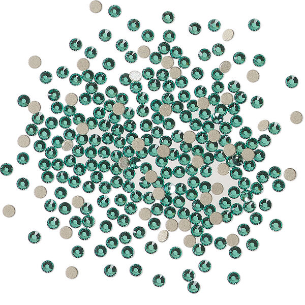 Flat back 1pkg1440 Caribbean green foil back, Swarovski&reg; ReCreated&trade;, 1.7-1.9mm rose round SS5 2058 image number 0