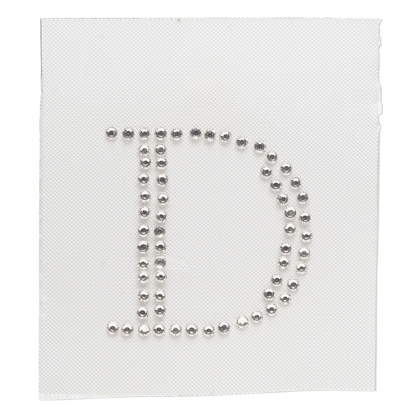 Iron-on transfer 1pk crystal clear, Preciosa Czech crystal 33.5x33mm "D" image number 0