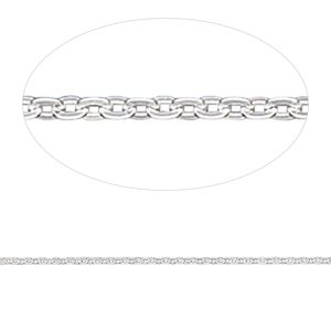 Chain 1pkg1 sterling silver cable, 1.2mm, Gossamer™ 5 foot unfinished