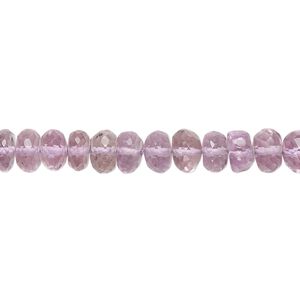 Amethyst 1pkg1, hand-cut micro-faceted rondelle bead natural 7.5 inch graduated 6x4mm-10x5mm