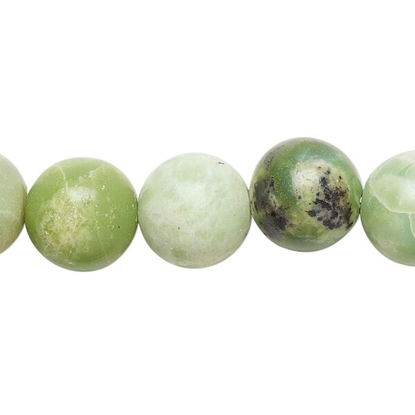 Chinese "chrysoprase" 1pkg1, round bead natural 15 inch 11-12mm image number 0