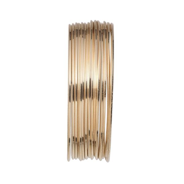 Wire, 12Kt gold-filled, full-hard, square, 22 gauge. Sold per pkg of 5 feet. image number 0