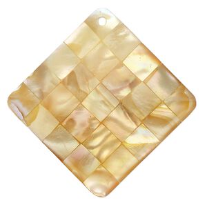 Focal, black lip shell / gold lip shell / mother-of-pearl shell (assembled), 38mm - 41mm single-sided diamond, Mohs hardness 3-1/2. Sold individually.