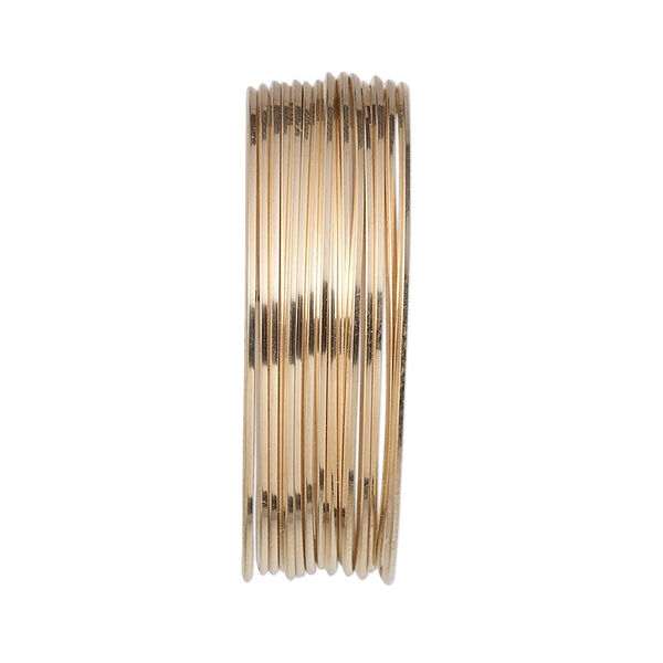 Wire, 12Kt gold-filled, full-hard, square, 22 gauge. Sold per pkg of 5 feet. image number 0