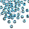 Flat back 1pkg144 Malibu blue foil back, Preciosa MAXIMA Czech crystal rhinestone, 4.6-4.8mm chaton rose round SS20 image number 0