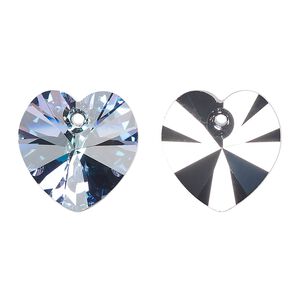 Drop 72pk crystal vitrail light, Preciosa Czech crystal 18mm pendant heart
