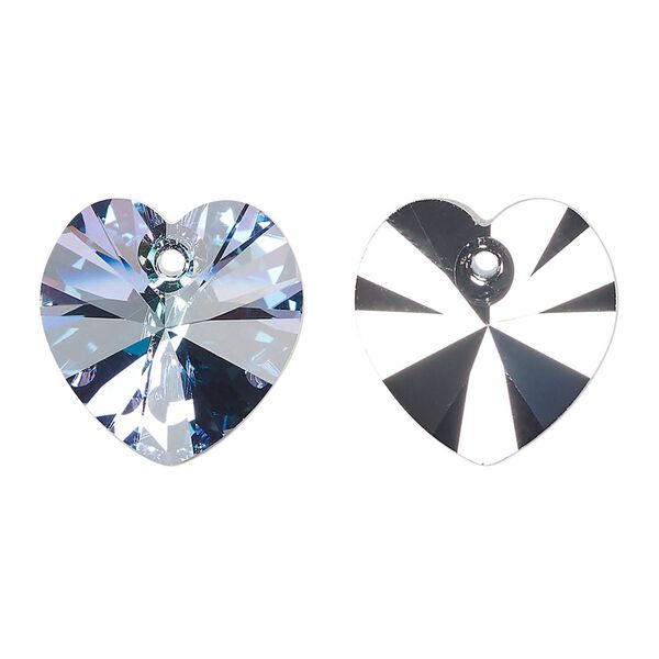 Drop 72pk crystal vitrail light, Preciosa Czech crystal 18mm pendant heart image number 0