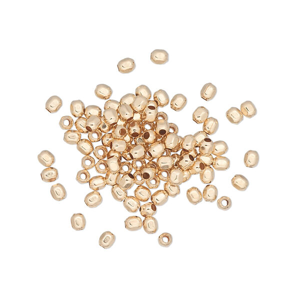 Bead, 12Kt gold-filled, 2.5mm faceted round. Sold per pkg of 100. image number 0