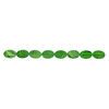 Mother-of-pearl shell 1pkg1, flat oval bead 15 inch green and black 30x20mm image number 1