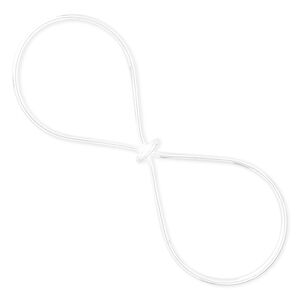 Bail, donut, sterling silver, 53x20mm wire with loop, 24mm grip length. Sold per pkg of 2.