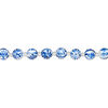 Bead, glass 1pkg8, opaque white and dark blue, 12mm hand-painted round. image number 1