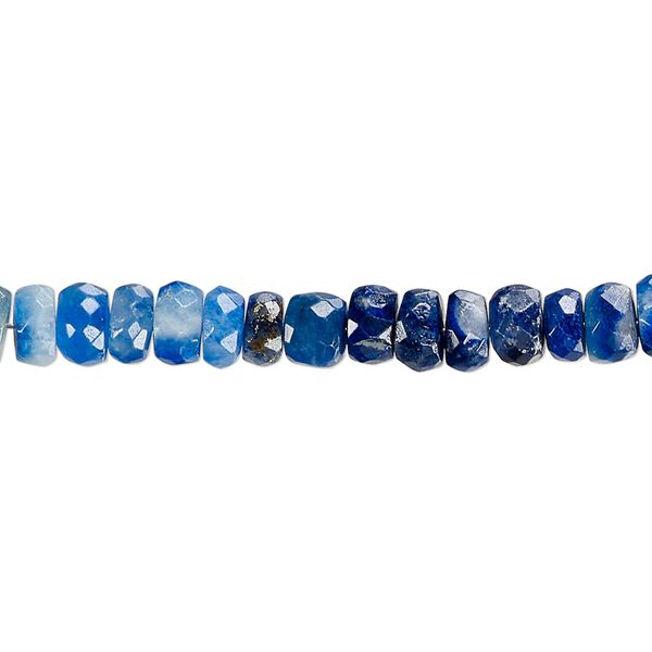 Bead 1pkg1 afghanite, 6x3mm-7x4mm hand-cut faceted rondelle B grade, 15.5-16 inch natural shaded image number 1