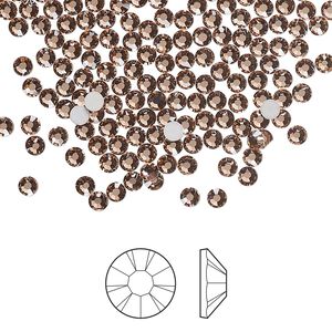 Flat back 1pkg144, dusty rose foil back Preciosa MAXIMA Czech crystal rhinestone 2.5-2.7mm chaton rose round SS9