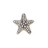 Bead 1pkg1 sterling silver, 19x7mm starfish, electroformed / antiqued JBB Findings image number 0