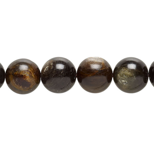 Bead, mica (coated), 10mm hand-cut round, B grade, Mohs hardness 2. Sold per 16-inch strand. image number 0