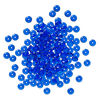 Bead, Czech pressed glass 1pkg150, transparent cobalt blue, 6x2.5mm rondelle. image number 1