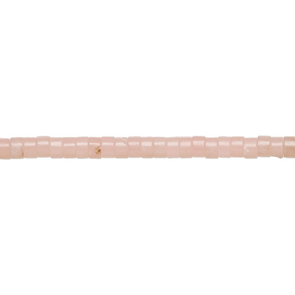 Bead, pink opal, (natural), 3x1.5mm-3x2.5mm heishi, B grade, Mohs hardness 5 to 6-1/2. Sold per 8-inch strand, approximately 80-100 beads. image number 0