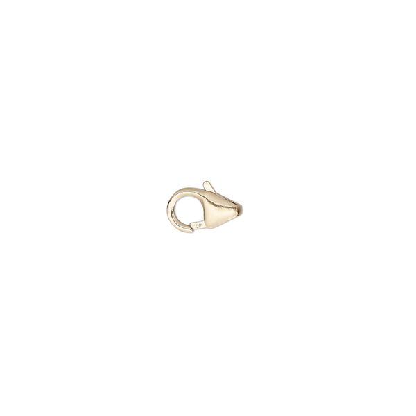 Clasp, lobster claw, 14Kt gold-filled, 8x5mm. Sold individually. image number 0