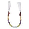 Multi-gemstone 1pkg1, hand-cut top-drilled faceted teardrop bead, 8 inch 6x3-7x4mm image number 2