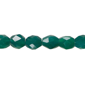 Green onyx 1pkg1, hand-cut faceted oval bead, 13 inch 7x6mm-9x7mm