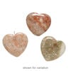 Autumn jasper 1pkg3, half-drilled puffed heart bead natural, 19-21mm image number 2