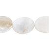 Mother-of-pearl shell 1pkg1, flat oval bead 15 inch 19x15mm-20x15mm image number 0