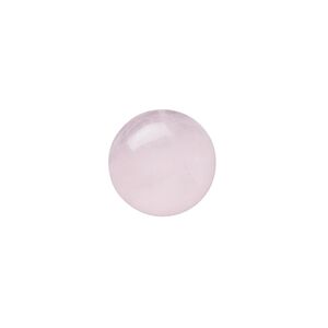Rose quartz 1pkg10, calibrated round cab natural 10mm