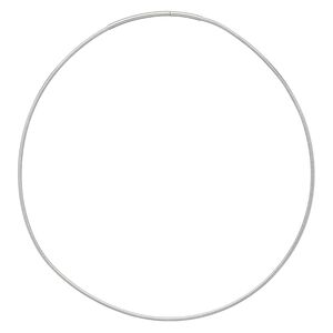 Neckwire, sterling silver, 2mm snake chain, 18 inches with 3mm friction clasp. Sold individually.