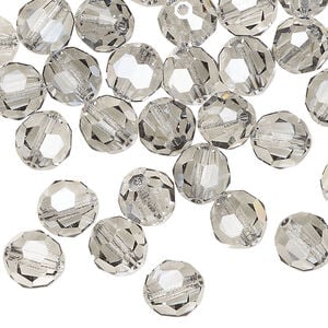 Bead 1pkg288 crystal urban grey, Swarovski&reg;, 8mm round 5000