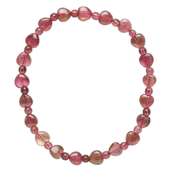Bracelet, Everyday Jewelry, stretch, multi-tourmaline (natural), 7mm width, 6-1/2 inches. Sold individually. image number 0