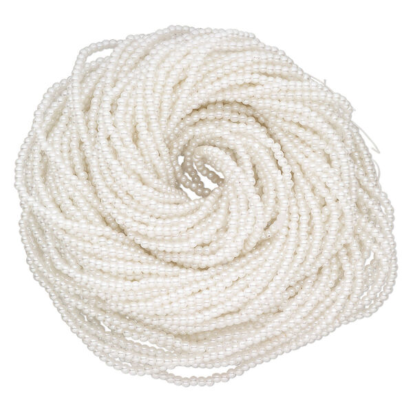 Acrylic bead 1pkg6100, 3mm round white pearl image number 0