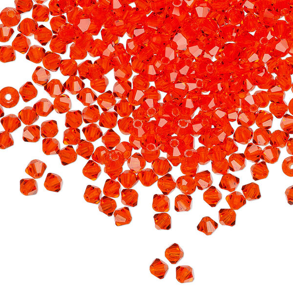 Bead 48pk hyacinth, Preciosa Czech crystal 3mm bicone image number 0