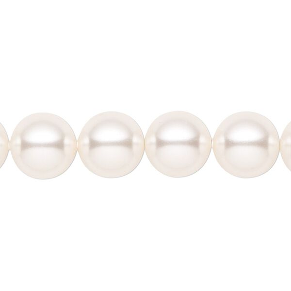 Pearl 100pk white, Swarovski® 10mm round 5810 image number 0
