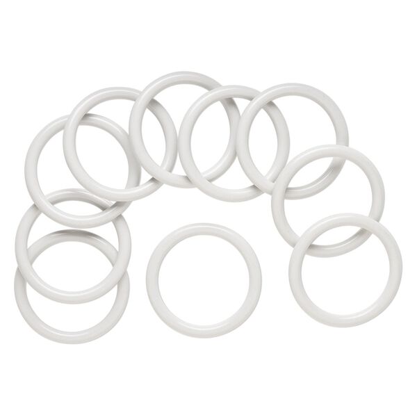 Focal, acrylic, light grey, 50.5mm open round. Sold per pkg of 10. image number 0