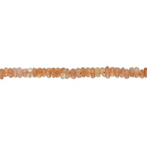 Sunstone 1pkg1, hand-cut faceted rondelle bead natural 13 inch 3x1mm-3x2mm