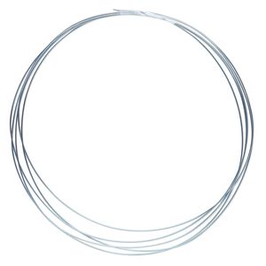 Wire, anodized niobium, light blue, half-hard, round, 22 gauge. Sold pkg of 5 feet.