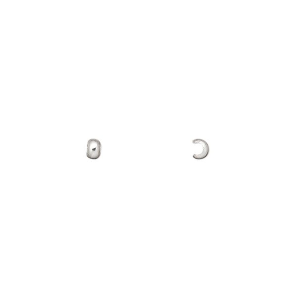 Crimp cover, sterling silver, 2.5mm. Sold per pkg of 100. image number 0