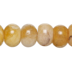 Golden "jade" 1pkg1, rondelle bead natural, 15 inch 14x9mm-15x9mm medium to dark
