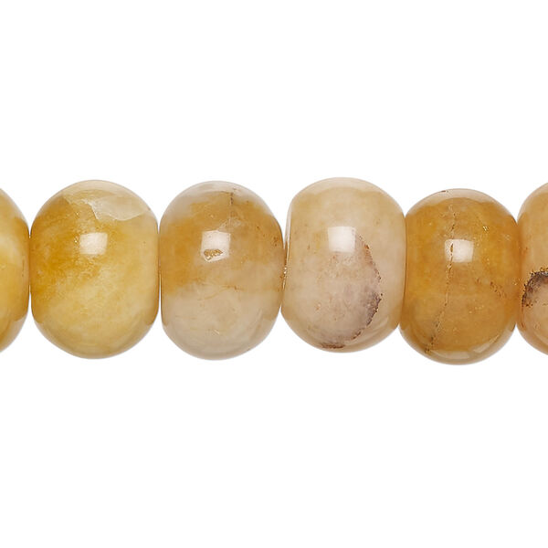 Golden "jade" 1pkg1, rondelle bead natural, 15 inch 14x9mm-15x9mm medium to dark image number 0