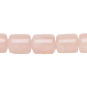 Rose quartz 1pkg1, round tube bead natural, 15 inch 10x10mm-12x10mm