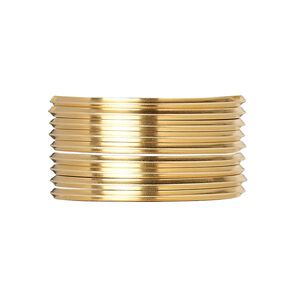 Wire, 12Kt gold-filled, dead-soft, square, 16 gauge. Sold per pkg of 5 feet.