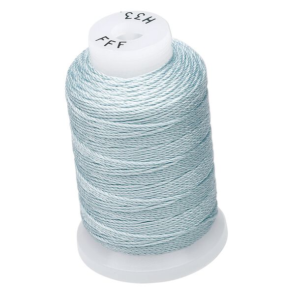 Thread, Purely Silk™, pale green, size FFF. Sold per 92-yard spool. image number 0