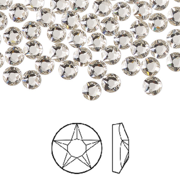 Flat back 144pk crystal foil back, Crystal Passions® 4.6-4.8mm round SS20 2100 image number 0