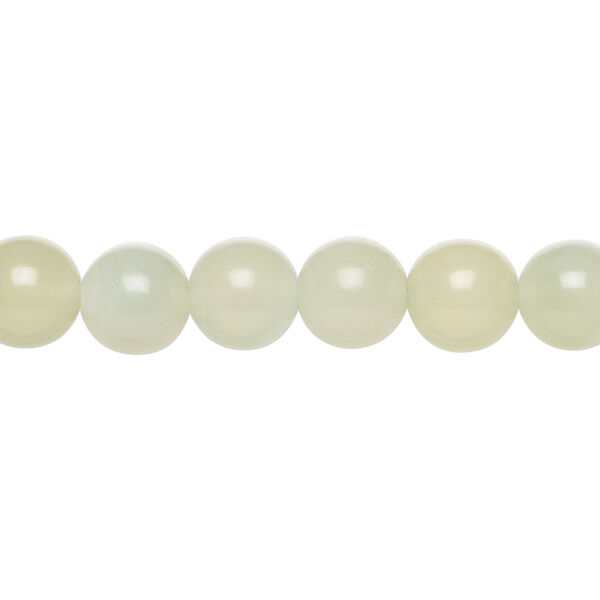 Sea green new "jade" 1pkg1, round bead natural, 15.5-16 inch 8mm image number 0