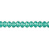 Bead 1pkg360 Caribbean green, Swarovski&reg; ReCreated&trade;, 6x4mm faceted rondelle 5040 image number 0