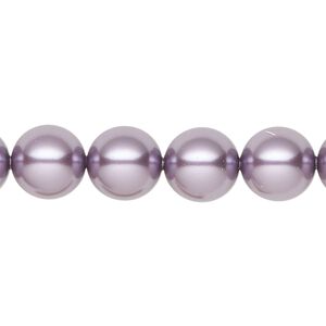 Pearl 100pk light amethyst pearl, Swarovski® 10mm round 5810