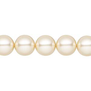 Pearl 50pk cream, Preciosa Czech crystal 10mm round